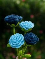 Beautiful Crochet Rose Flower Bouquet - Image 2
