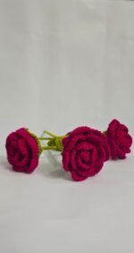 Beautiful Crochet Rose Flower (1 pc)
