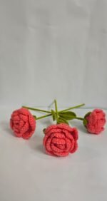 Beautiful Crochet Rose Flower (1 pc) - Image 2