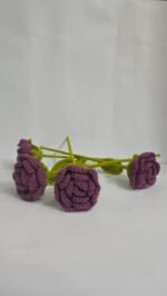 Beautiful Crochet Rose Flower (1 pc) - Image 5