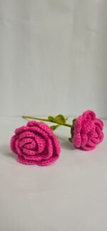 Beautiful Crochet Rose Flower (1 pc) - Image 8