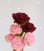 Beautiful Crochet Rose Flower Bouquet